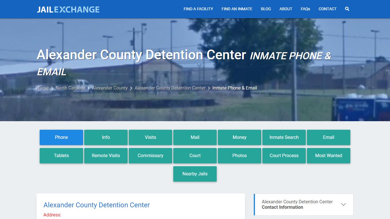 Inmate Phone - Alexander County Detention Center, NC - Jail Exchange